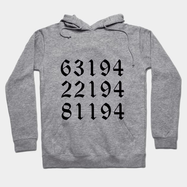 The Promised Wonderland numbers Hoodie by Kiboune